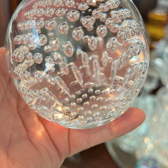 Handblown Bullicante Pear Swedish Paperweight Art Glass by FM Ronneby - Picture 8 of 8